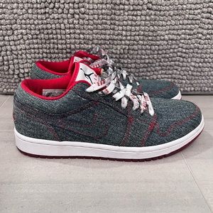 Womens Air Jordan 1 Retro Low CA Denim Shoes